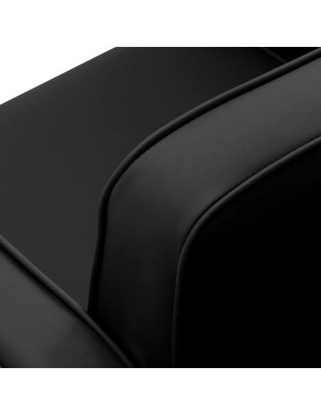 Poltrona da parrucchiere Omega Andromeda nera
