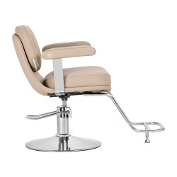 Poltrona da parrucchiere Omega Astra beige  2