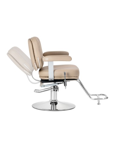 Poltrona da parrucchiere Omega Astra Plus beige