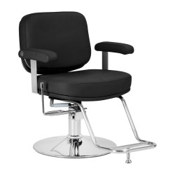 Poltrona da parrucchiere Omega Astra Plus nera
