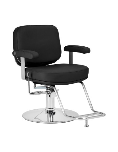 Poltrona da parrucchiere Omega Astra Plus nera