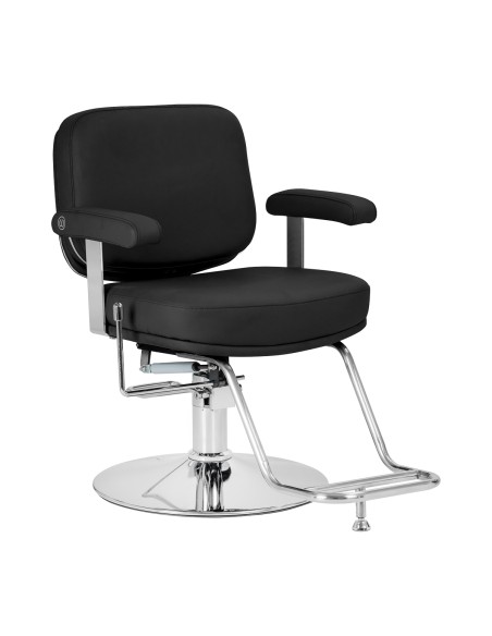 Poltrona da parrucchiere Omega Astra Plus nera