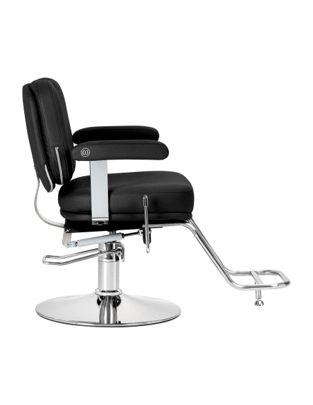 Poltrona da parrucchiere Omega Astra Plus nera