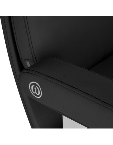Poltrona da parrucchiere Omega Astra Plus nera