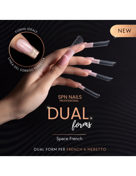 Dual Form Space French Square 150pz. SPN Nails