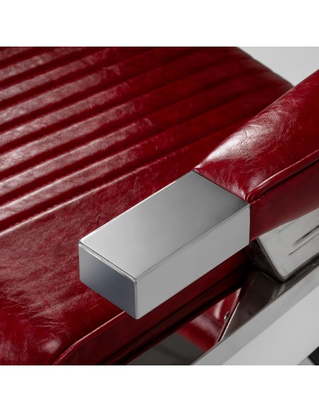 Poltrona da parrucchiere Gabianno Royal X rossa