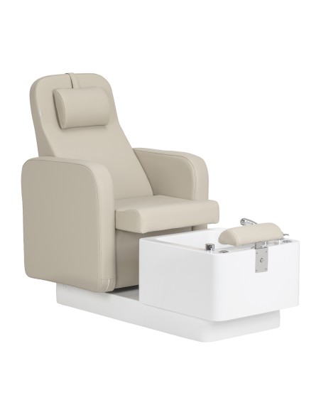 Poltrona da salone SPA per pedicure Sillon Elysia crema