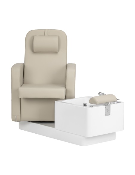 Poltrona da salone SPA per pedicure Sillon Elysia crema