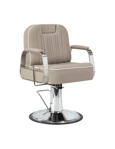 Poltrona da barbiere Gabbiano Rufo beige