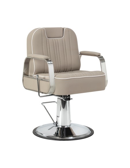 Poltrona da barbiere Gabbiano Rufo beige