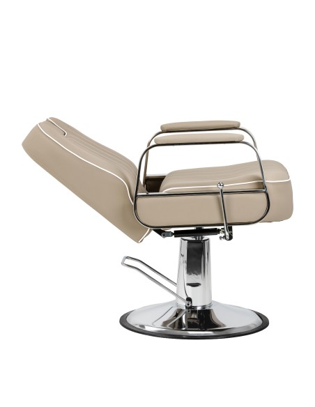 Poltrona da barbiere Gabbiano Rufo beige