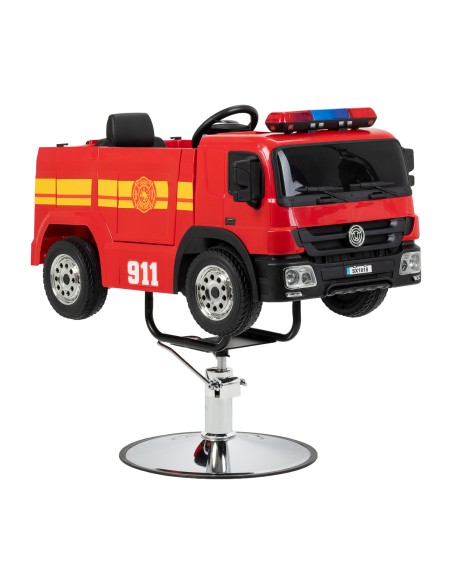 Poltrona da parrucchiere per bambini a forma di camion dei pompieri