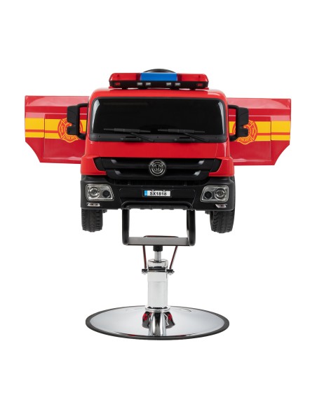 Poltrona da parrucchiere per bambini a forma di camion dei pompieri