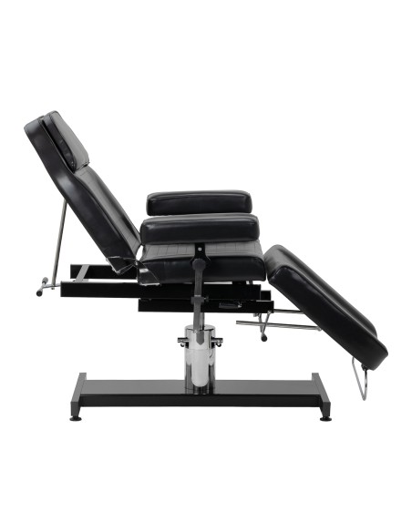 Poltrona per tatuaggi Pro Ink 210DH con base a dondolo nera