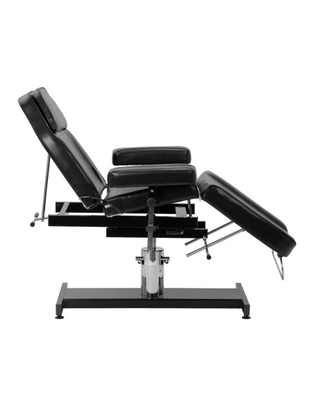 Poltrona per tatuaggi Pro Ink 210DH con base a dondolo nera