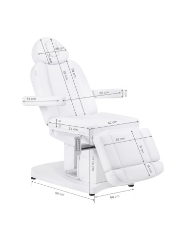 Poltrona da salone elettrica Azzurro 708A a 4...