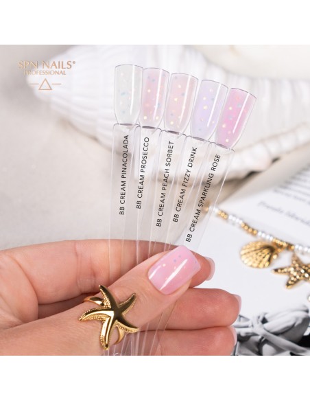 Gel Soak Off Builder Bottle Cream Sparkling Rose 10ml
