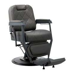 Gabbiano barber chair Bruno grafite con base grigio