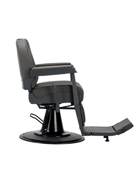 Gabbiano barber chair Bruno grafite con base grigio