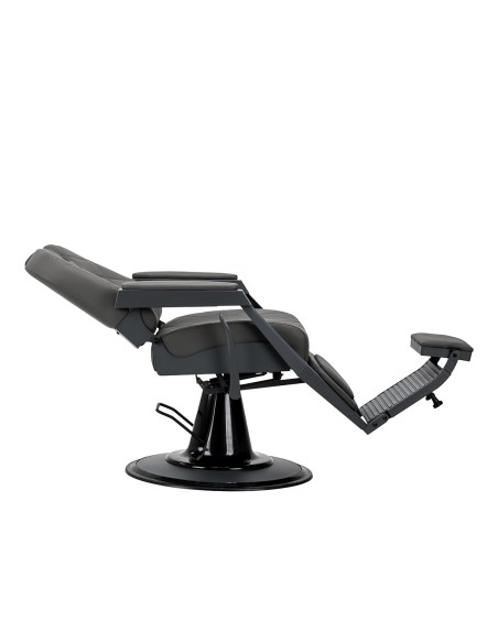 Gabbiano barber chair Bruno grafite con base grigio