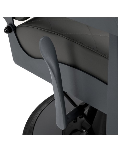 Gabbiano barber chair Bruno grafite con base grigio