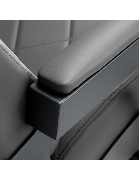 Gabbiano barber chair Bruno grafite con base grigio