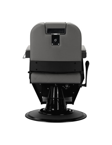 Gabbiano barber chair Bruno grafite con base nera