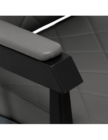 Gabbiano barber chair Bruno grafite con base nera