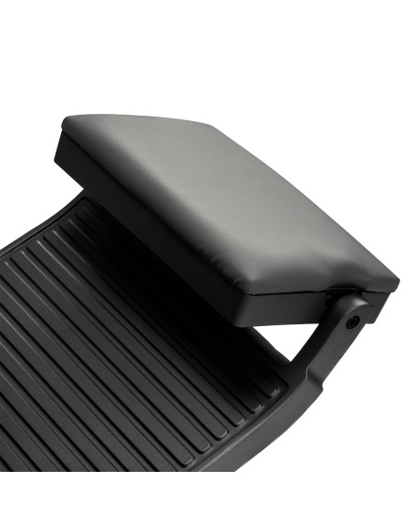 Gabbiano barber chair Bruno grafite con base nera