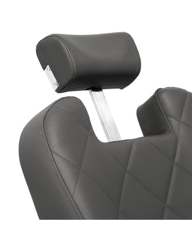 Gabbiano barber chair Bruno grafite con base nera