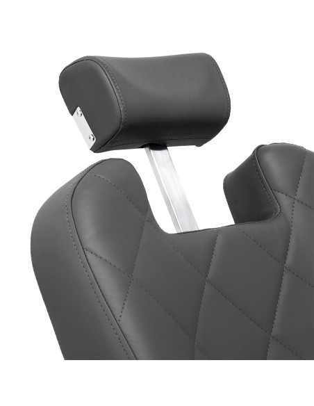 Gabbiano barber chair Bruno grafite con base nera