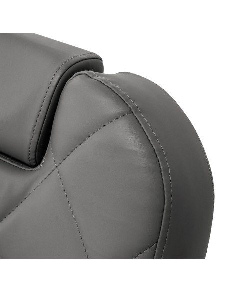 Gabbiano barber chair Bruno grafite con base nera