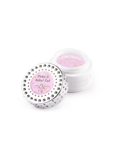 Gel costruttore con scaglie olografiche Pinky...