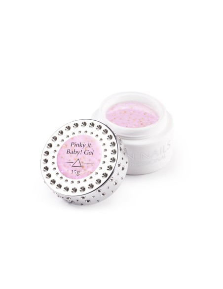 Gel costruttore con scaglie olografiche Pinky it Baby 15g