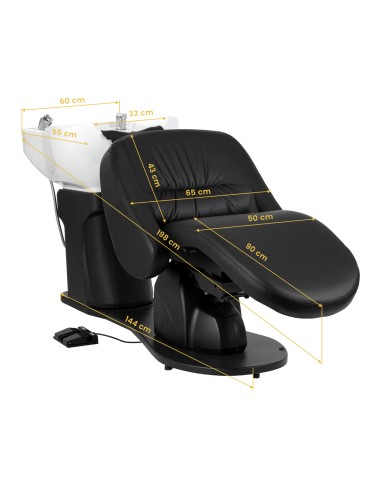 Lavatesta elettrico Gabbiano Trycho 2 nero