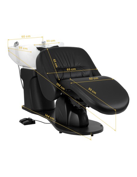 Lavatesta elettrico Gabbiano Trycho 2 nero