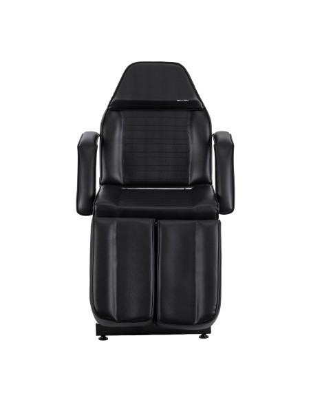 Poltrona idraulica da pedicure Sillon 210 con funzione dondolo e poggiapiedi diviso nero