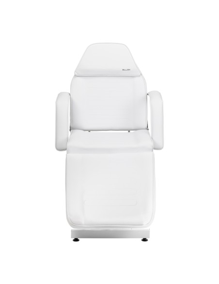 Poltrona da salone idraulica Sillon 210 con base a dondolo bianca