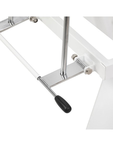 Poltrona da salone idraulica Sillon 210 con base a dondolo bianca