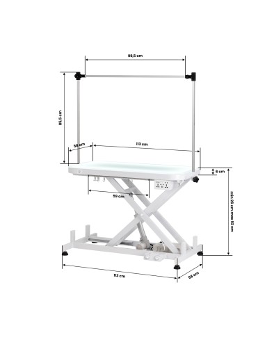 Tavolo da toelettatura elettrico PAW 3 con...