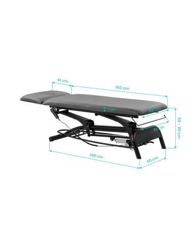 Lettino riabilitativo elettrico per massaggi e...