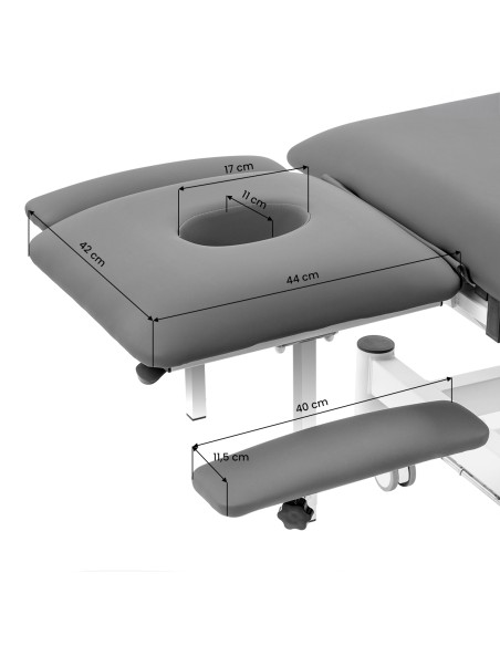 Lettino riabilitativo elettrico per massaggi e fisioterapia Eso Pro grigio