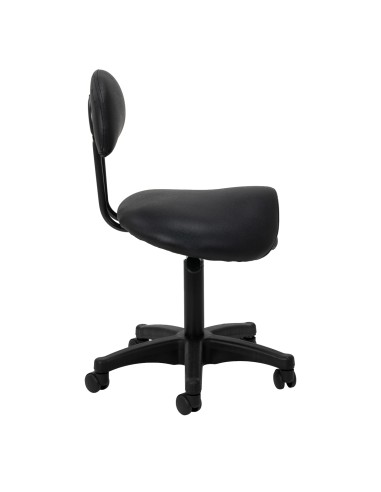 Sgabello cosmetico 6001 nero con base nera 