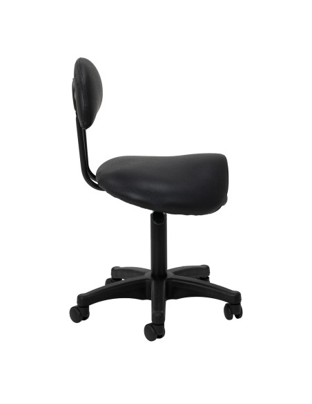 Sgabello cosmetico 6001 nero con base nera 