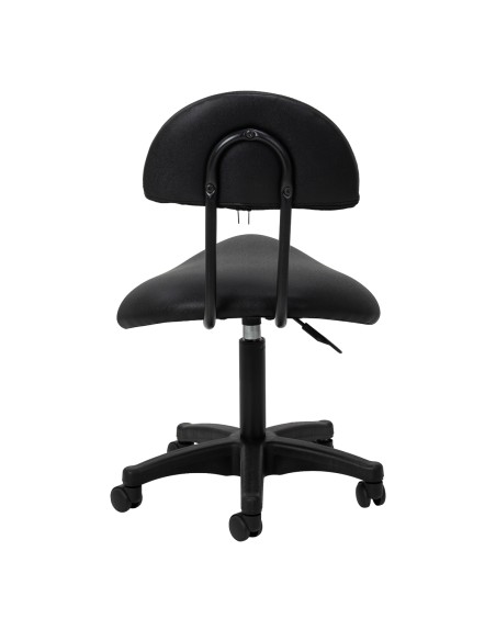 Sgabello cosmetico 6001 nero con base nera 