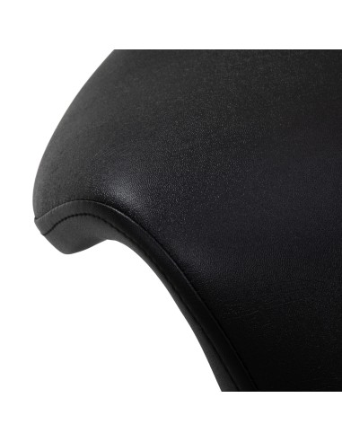 Sgabello cosmetico 6001 nero con base nera 