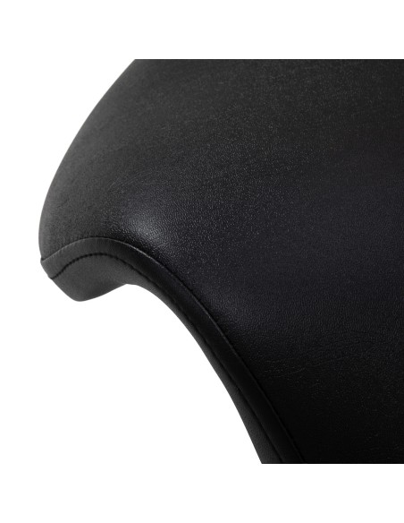 Sgabello cosmetico 6001 nero con base nera 