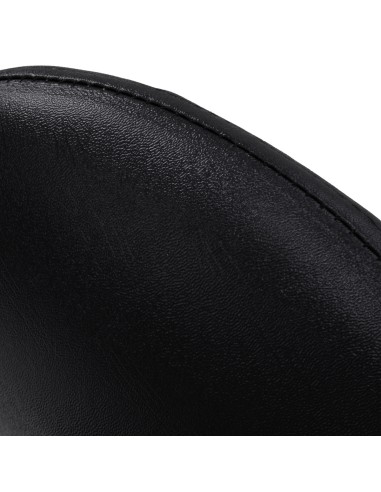 Sgabello cosmetico 6001 nero con base nera 