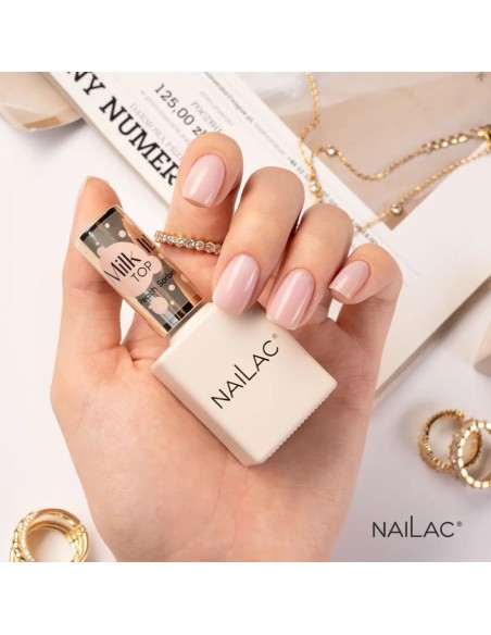 Top Coat Peach Sorbet Milk it! NaiLac 10ml