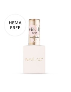 Top Coat Peach Sorbet Milk it! NaiLac 10ml